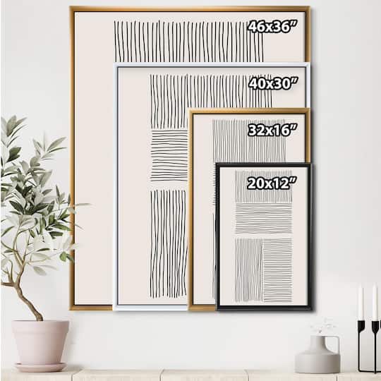 Designart - Minimal Geometric Lines And Squares IV
